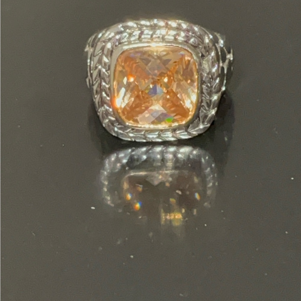 Plated Citrine ring